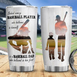 A Baseball Daddy, Dad And Son Stainless Steel Tumbler Cup