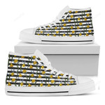 Yellow Daffodil High Top Shoes