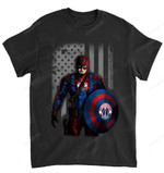 NBA Washington Wizards Captain Flag Dc Marvel T-Shirt