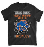 NCAA Boise State Broncos Yesterday Is History T-Shirt