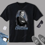 Captain Marvel Agent Coulson Portrait Graphic T-Shirt