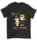 NFL Washington Redskins Love Is Rooting For The Together T-Shirt