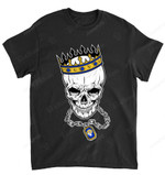 NFL Los Angeles Rams Skull Rock With Crown T-Shirt
