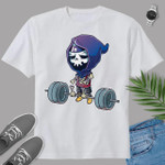 Gym Grim Reaper T-Shirt Deadlift Gym Workout Halloween
