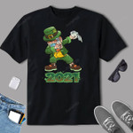 St.Patricks Day Dabbing Leprechaun Kids Boys Dab 2021 T-Shirt