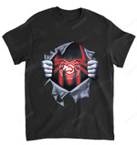 NBA Atlanta Hawks Spiderman Logo Dc Marvel T-Shirt