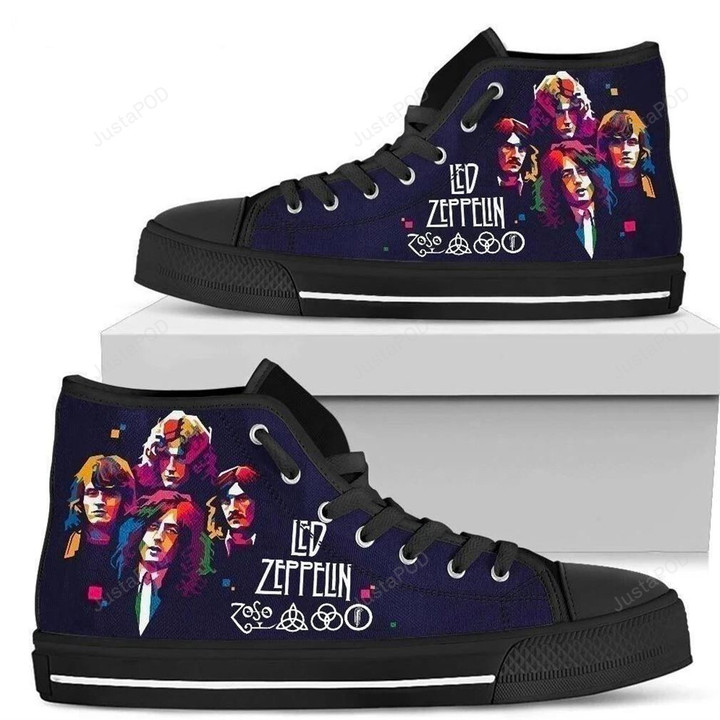 Led Zeppelin Rock Band High Top Shoes