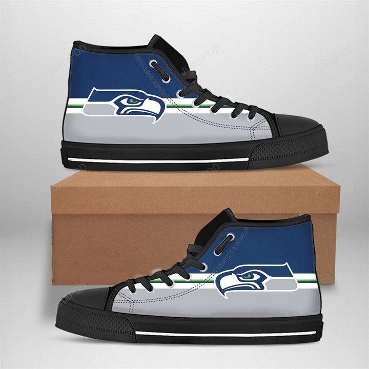 Seattle Seahawks Nfl Football High Top Shoes