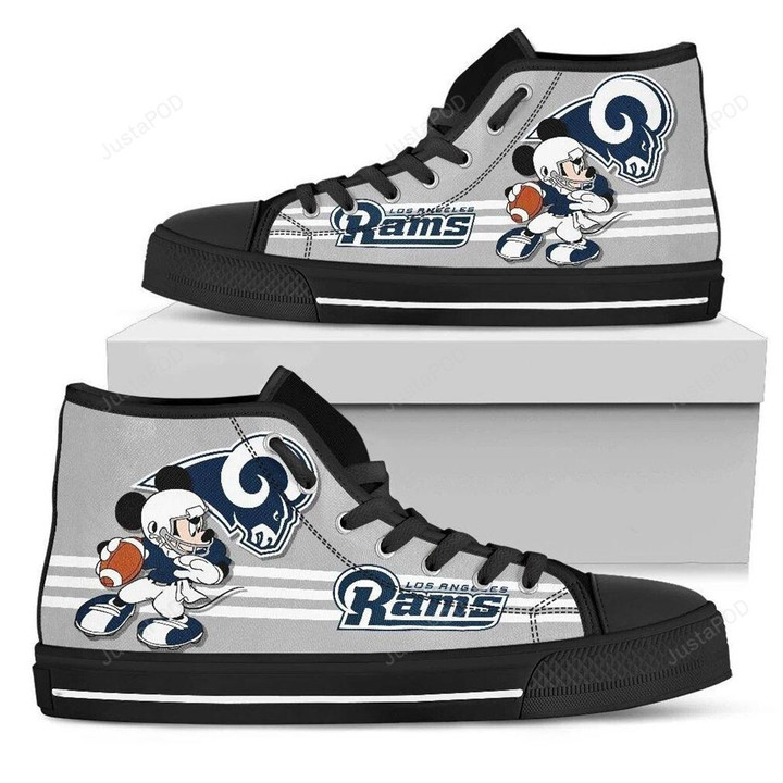 Los Angeles Rams Nfl Football High Top Shoes