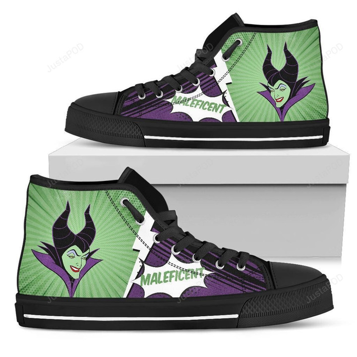 Maleficent Disney High Top Shoes