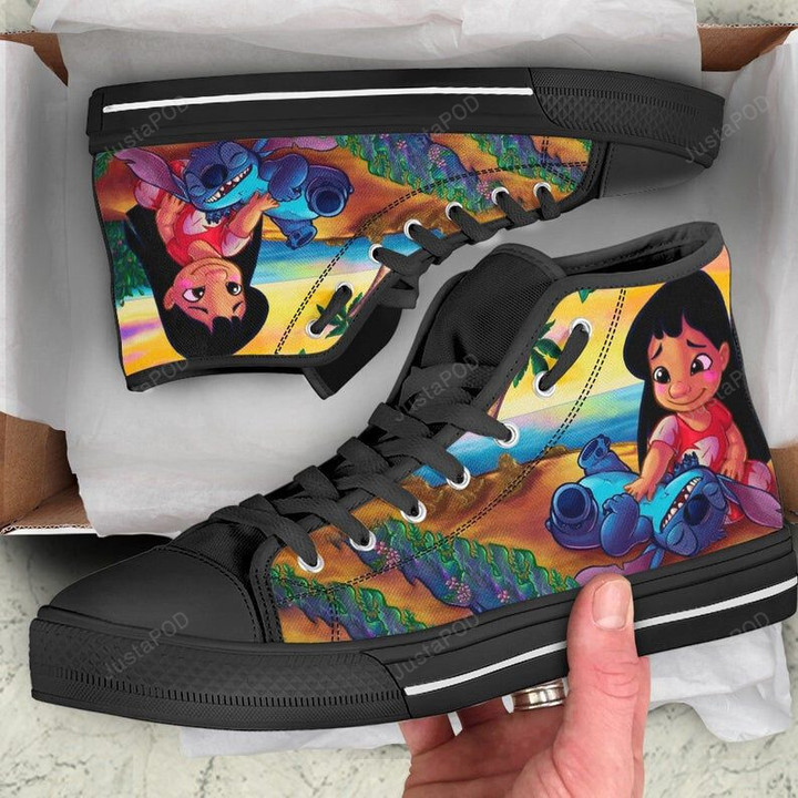 Lilo And Stitch High Top Shoes