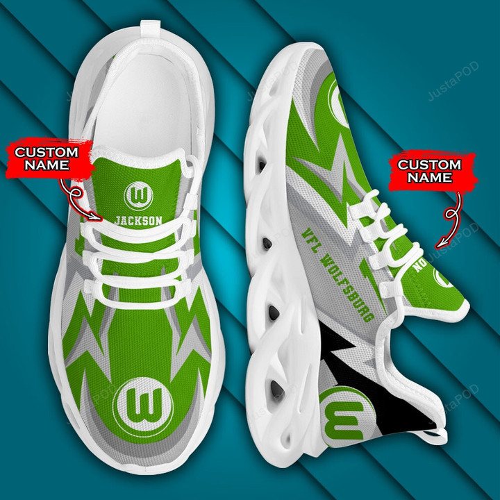 Bundesliga VfL Wolfsburg Personalized Custom Name Max Soul Shoes