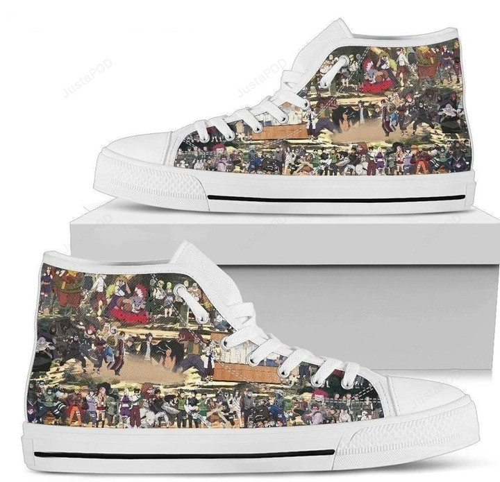 Naruto Characters High Top Shoes