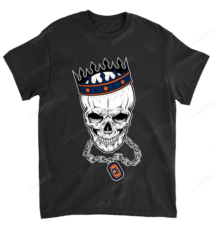 NCAA Auburn Tigers Skull Rock With Crown T-Shirt