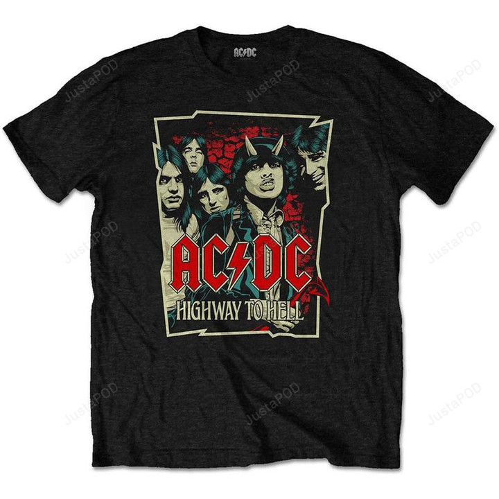 ACDC Highway To Hell Sketch Unisex Tee T Shirt