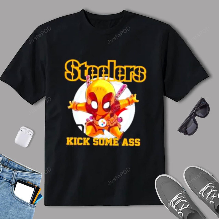 Deadpool Pittsburgh Steelers Kick Some Ass T-Shirt