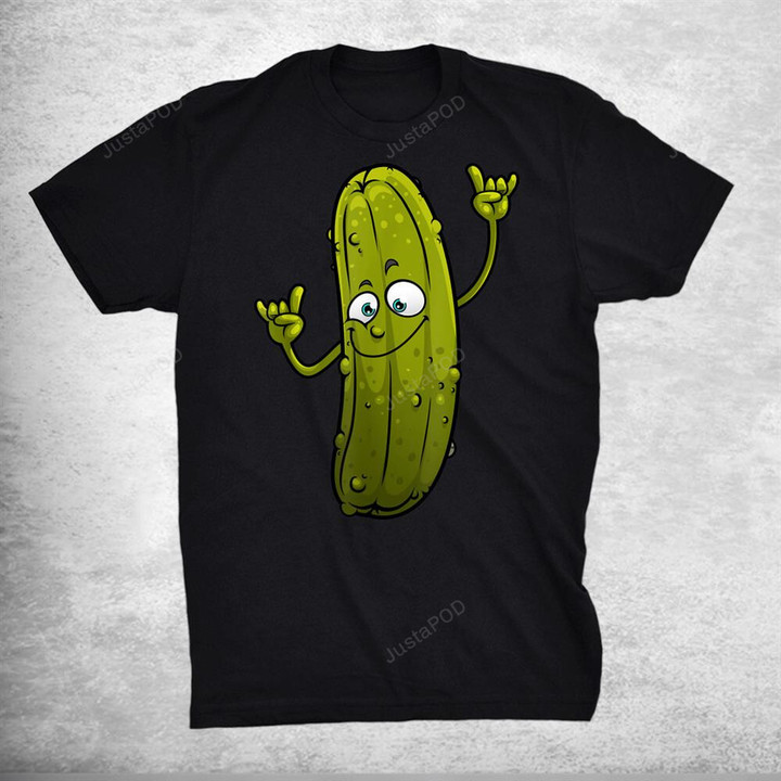 Funny Pickle Cucumber Dancing Food T-Shirt