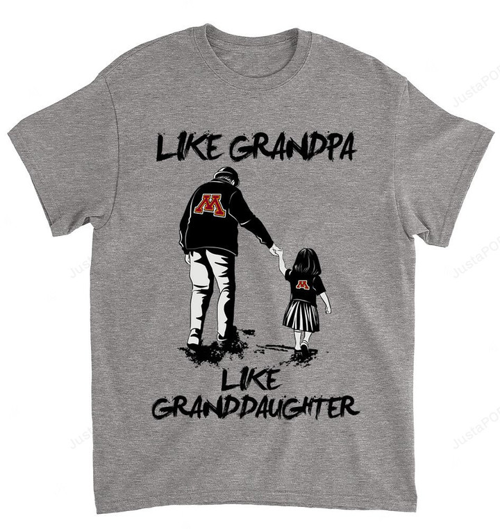 NCAA Minnesota Golden Gophers Like Grandma Like Granddaughter T-Shirt