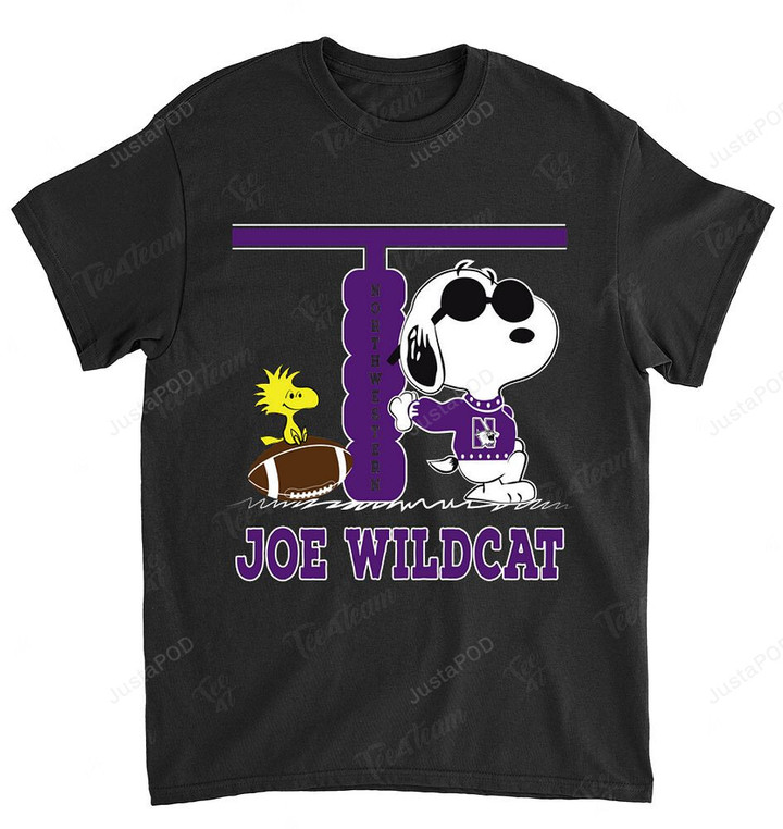 NCAA Northwestern Wildcats Snoopy Dog T-Shirt