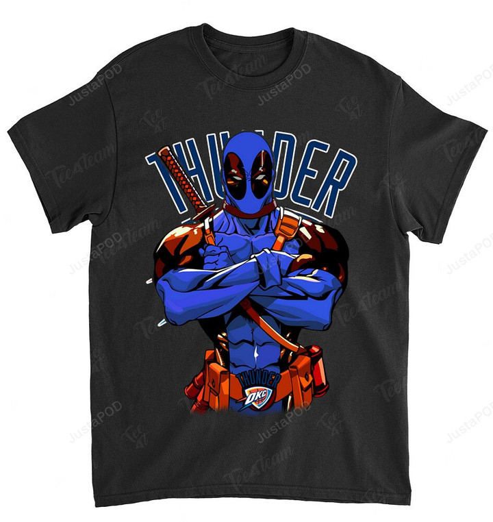 NBA Oklahoma City Thunder Deadpool Dc Marvel T-Shirt