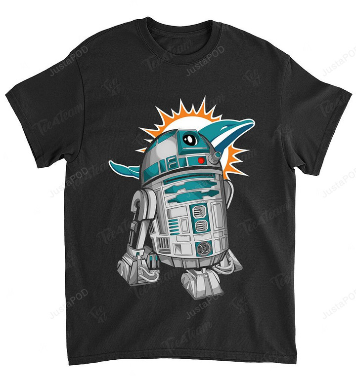 NFL Miami Dolphins R2d2 Star Wars T-Shirt