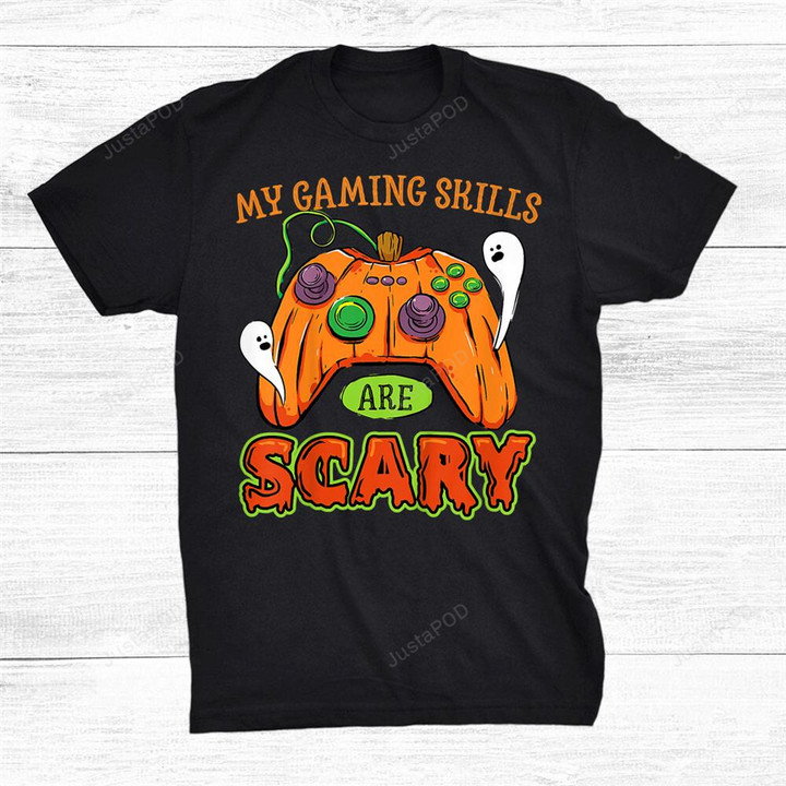 Gamer Halloween Funny Halloween Gaming Skills T-Shirt