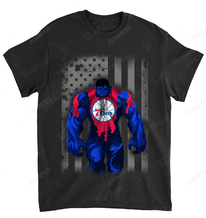 NBA Philadelphia 76ers Hulk Dc Marvel T-Shirt