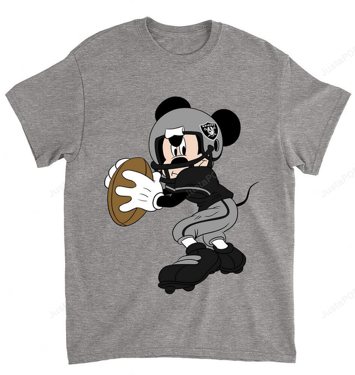NFL Oakland Raiders Mickey Mouse Walt Disney T-Shirt