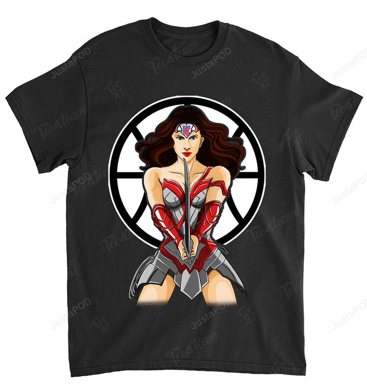NBA Los Angeles Clippers Wonderwoman Dc Marvel T-Shirt