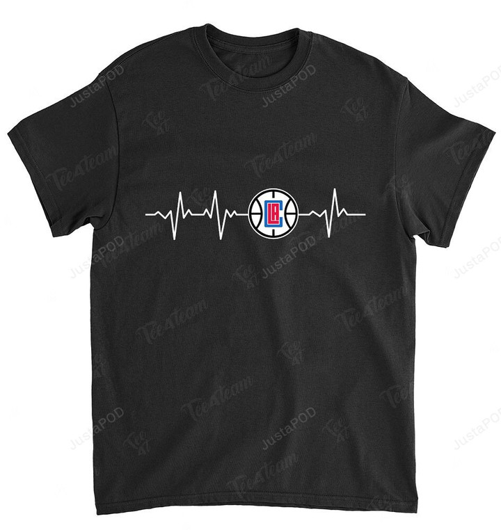 NBA Los Angeles Clippers Heartbeat With Logo T-Shirt