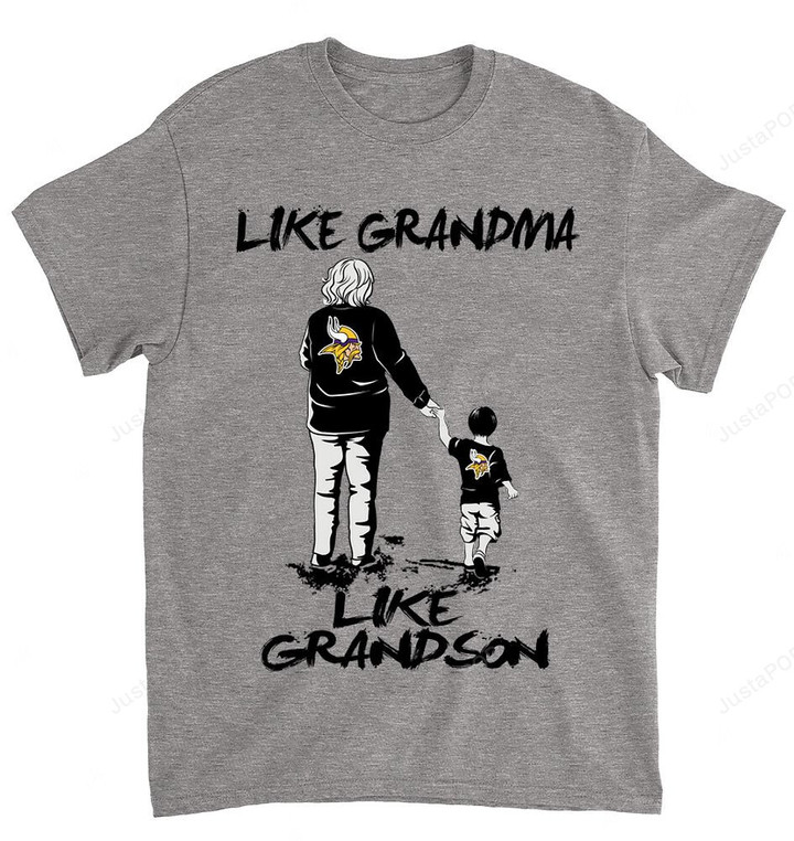 NFL Minnesota Vikings Like Grandma Like Grandson T-Shirt