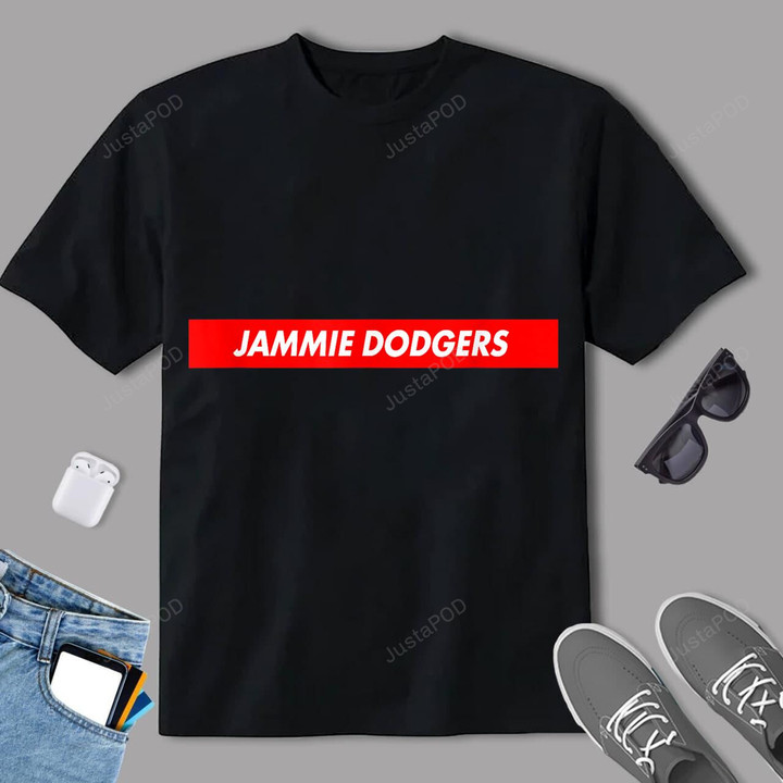 Jammie Dodgers Red Box Logo Food Funny T-Shirt