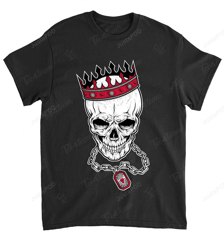 NBA Chicago Bulls Skull Rock With Crown T-Shirt