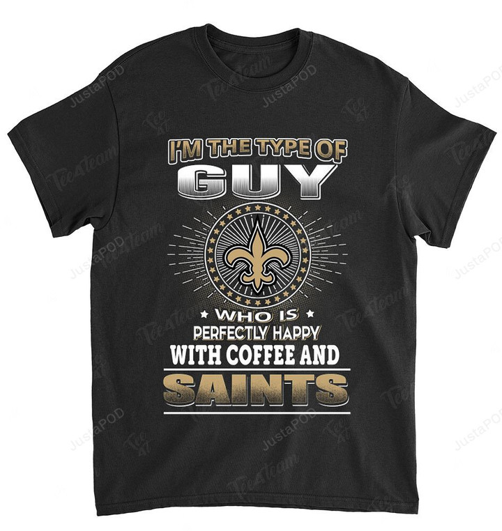 NFL New Orleans Saints Guy Loves Coffee T-Shirt