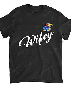 NCAA Kansas Jayhawks Wifey Wife Honey T-Shirt