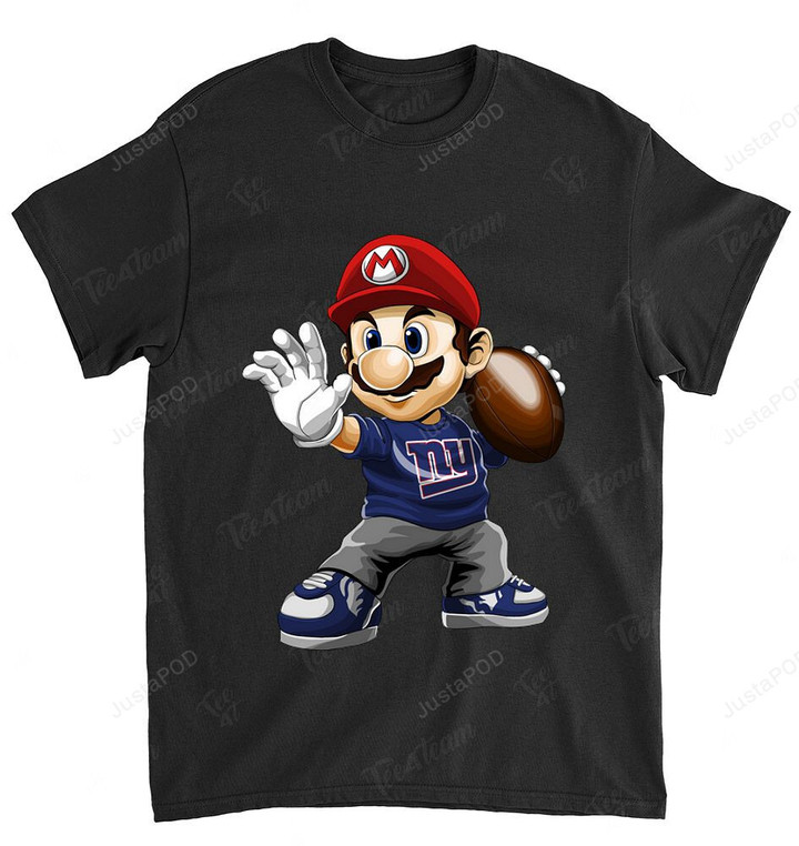 NFL New York Giants Mario Nintendo T-Shirt