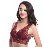 Jenn Extra Breathable Floral Wirefree Adjustable Lift Romance Lace Bra