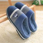 Man Slippers Indoor Women's Slippers Warm Indoors Anti-slip Winter House Shoes Bedroom Slippers Warm Winter Cotton Slippers