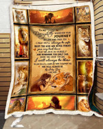 Custom Fleece Blanket - For Daughter From Mom - Lion - Journey