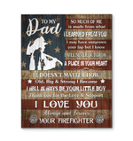 Canvas - Firefighter - Dad - I Love You