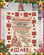 Blanket - Granddaughter (Grandma) - Christmas - Just Do Your Best