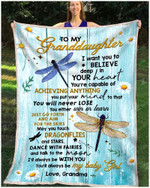 Blanket - Dragonfly - Granddaughter (Grandma) - May You Touch Dragonflies And Stars