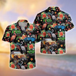 Hawaiian Aloha Shirts Jeep Summer Flamingo - 1