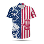 Hawaiian Aloha Shirts Disc Golf American Flag - 1
