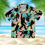 Badass Bigfoot Abstract Colorful Summer Vibe Tropical Hawaiian Aloha Shirts DH - 1