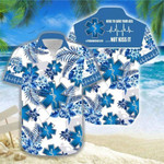 Paramedic Here To Save Your As Not Kiss It Blue White Unisex Hawaiian Shirts - Beach Shorts - 1