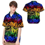 Hawaiian Aloha Shirts LGBT Letters Neon Rainbow - 1