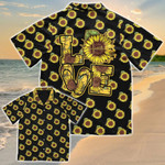 Faith Love Sunflower And Flip flop Unisex Hawaiian Shirts - 1