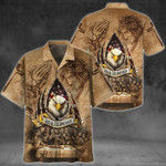 Eagle Patriot God bless America Hawaiian Aloha Shirts KV - 1