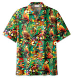 Tiki Tiki Parrot Art Unisex Hawaiian Aloha Shirts 28721DH - 1